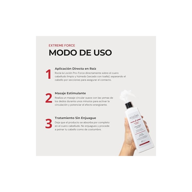 Senzáre Extreme Force Loción Anticaída Crecimiento 300ml