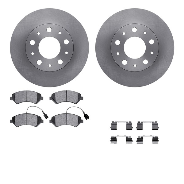 Dynamic Friction Company Front Brakes and Rotors| Hardware Included|Front Heavy