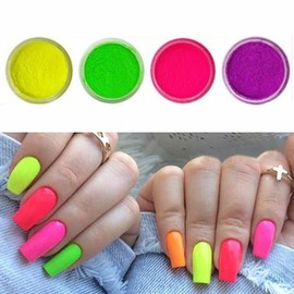 12 Types of Nail Art Fluorescent Powder Glitter (W918BBE) / 네일아트 형광 파우더 글리터 12종 (W918BBE)