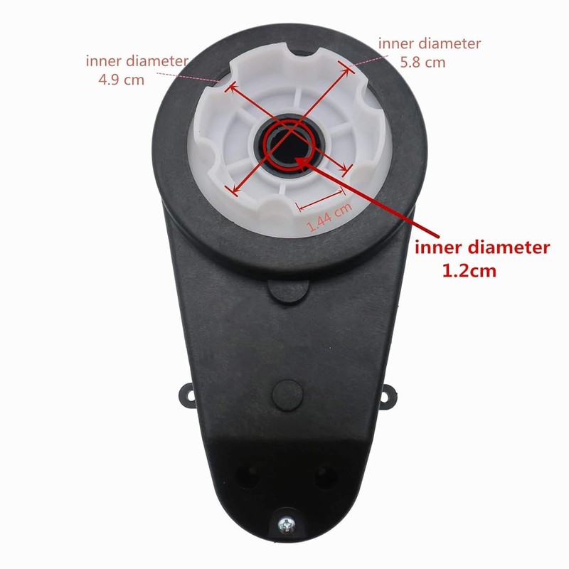 weelye 2Pcs 24V 40000RPM High Speed RS555 Drive Motor Gearbox
