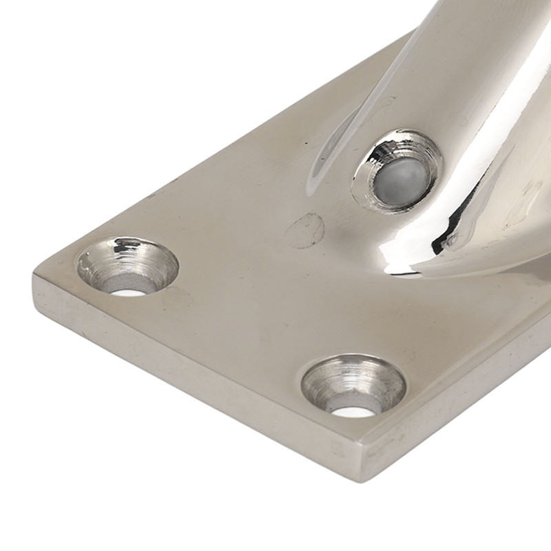 Boat Tube Base Rectangular 316 Stainless Steel Handrail Tube Base