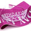 CAVETEE Purple Birthday Queen Rhinestone Tiara and Sash- Birthday Tiara