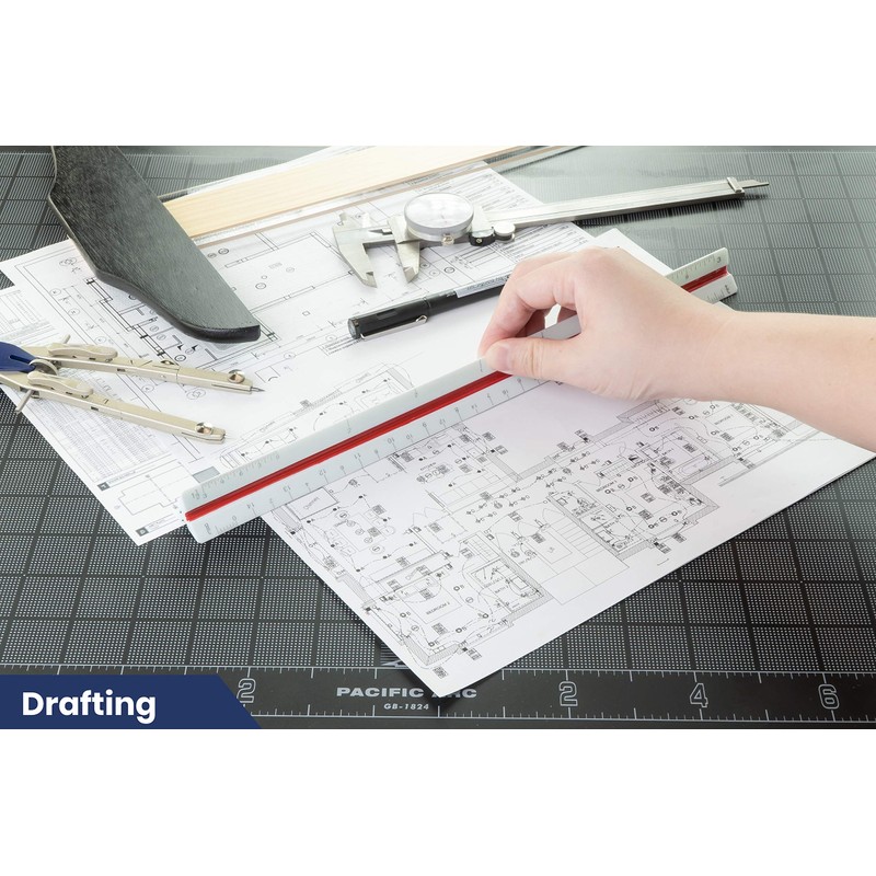 Pacfiic Arc T5120 Tri Color Architect scale 12 inch