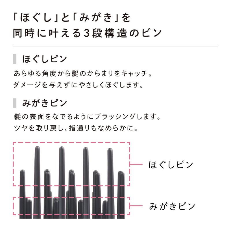 ReFa Heart Brush, ReFa HEART BRUSH RAY (Matte Black) MTG