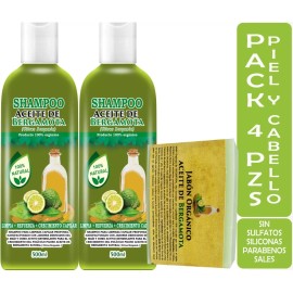 Vivenatural 2 Shampoos Bergamota Y Jabón De Bergamota Cabello Y Carba