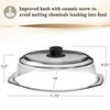 Le’raze Tall Glass Microwave Splatter Cover for Food - Cookware