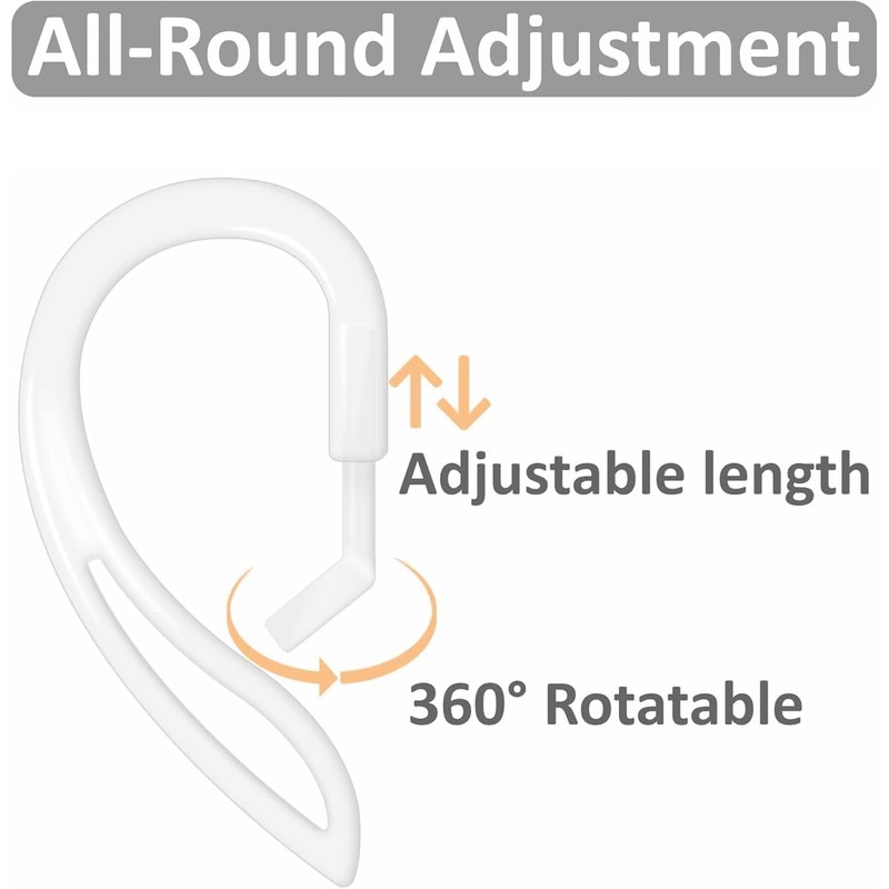 ALXCD Earhooks Eartips Compatible with AirPods 4 4th Gen, 1