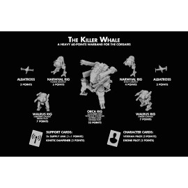 Unbranded Full Spectrum Dominance  - The Killer Whale 60 point army - The Corsairs -  6mm