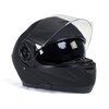 Milwaukee Helmets Breeze Flat Black Advanced Motorcycle Modular Helmet w/Drop