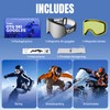 YOZISS Ski/Snowboard Goggles, Snow Goggles Magnetic with Interchangeable Lens, OTG