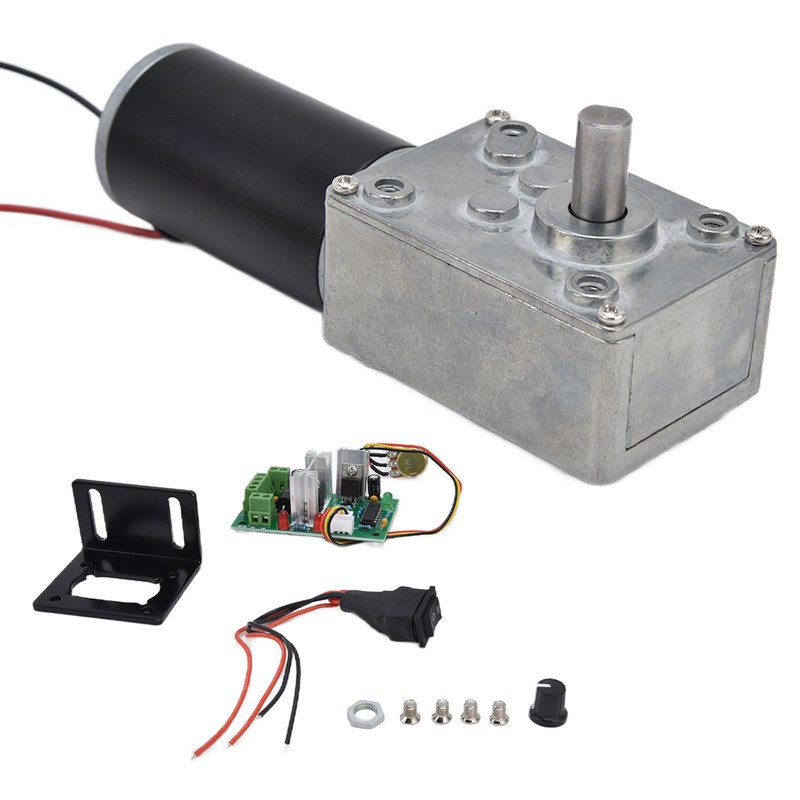 DC12V Geared Motor Turbo Worm Speed Reduction Machinery Accessories with