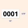 1-1000 Numbers Stickers Loose Tombola 40 x 20 mm