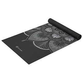 Gaiam - Alfombrilla de yoga con estampado antideslizante para todo tipo de yoga, pilates y ejercicios de piso