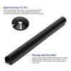 Radiator Pipe Covers and Collars 15mm x 200mm Black, 2