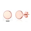 Philip Jones Rose Gold Plated Round Dot Stud Earrings
