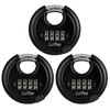 Guliffen Outdoor Combo Lock for Storage Unit, Weatherproof Disc Lock