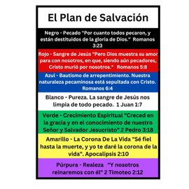 El Plan de Salvacion (Spanish Edition) 100 Plan of Salvation Prayer Pocket Cards - Gospel Tracts, 7 Colors, USA Made, Inspirational Bible Verses, Christian Bookmarks
