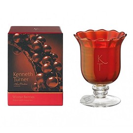 Kenneth Turner Winter Berries Candle in Posy Vase