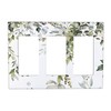 Sage Green Eucalyptus Leaves 3 Gang Triple Rocker Decorative Light