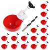 Psarnuk Chicken Waterer Cups (16 Pack/Red) - DIY Automatic Large