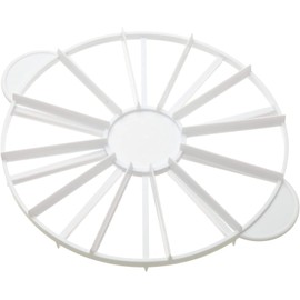 marcador redondo para rebanadas de tartas y tartas, divisor de tartas, cortador de tarta de queso, marcador de doble cara, 14 o 16 rebanadas, funciona para tartas de hasta 16 pulgadas de diámetro.
