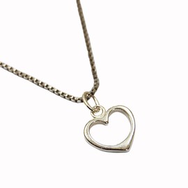 Goddaughter Sterling Silver Heart Necklace - Open Heart Pendant - Genuine Silver Box Chain - Unique & Thoughtful Gift - Goddaughter Birthday Present - Boxed Jewellery From Godparents