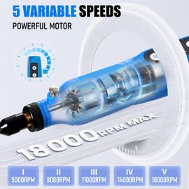 Mini Electric Grinder Set, Cordless Rotary Tool kit 3.7V, Variable Speeds Rotary Tool with 71pcs Accessories,Type-C Charging Power, for for Sanding, Cutting, Drilling, DIY Crafts