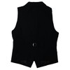Arbe AS8062-10 Women's Collared Vest Black Formal Cafe Restaurant Waitress