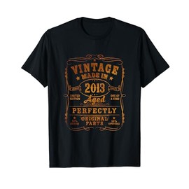 Vintage 11th Birthday Decorations Men Funny 2013 11 Birthday T-Shirt