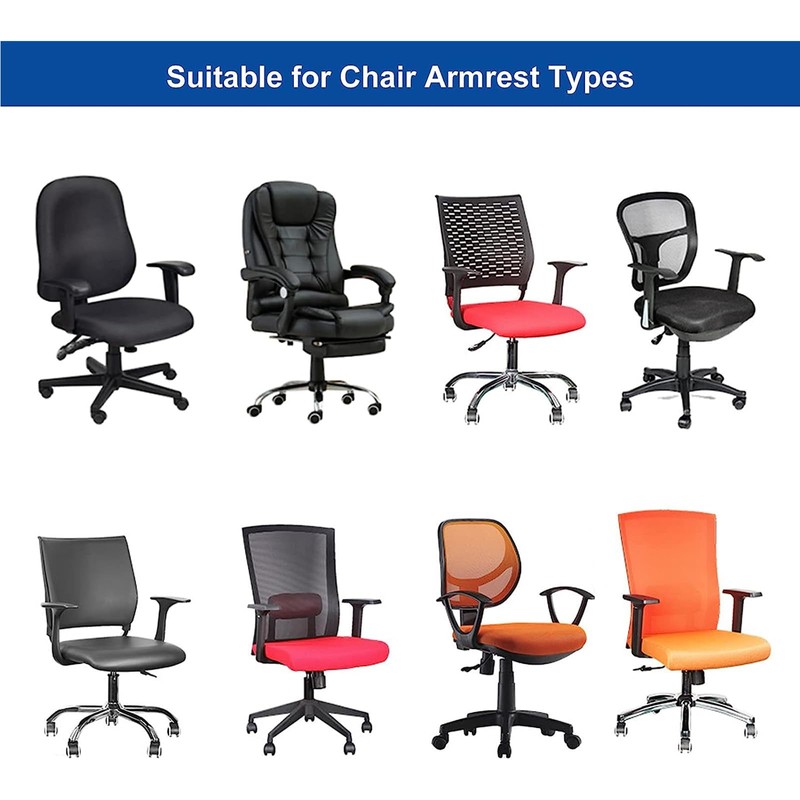 XIEHUZA 2 Pair Office Chair Armrest Covers, Office Removable Arm