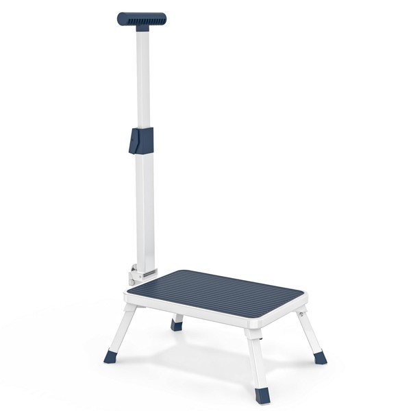 Folding Step Stool, Step Stools with Handle for Elderly Adults,