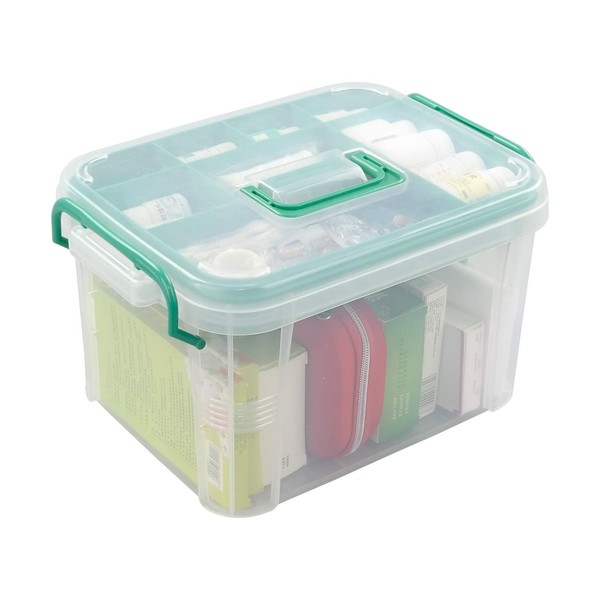Callyne Set of 1 Clear Storage Box Container, Family First