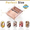 Leafiew 50 Pack Small Charcuterie Boxes with Clear Lids and
