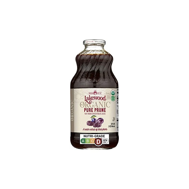 Lakewood Organic 100% Juice Pure Prune (1 X 32 FL