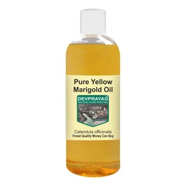 Devprayag Pure Yellow Marigold Oil (Calendula officinalis) Natural Therapeutic Grade 200ml (6.76 oz)
