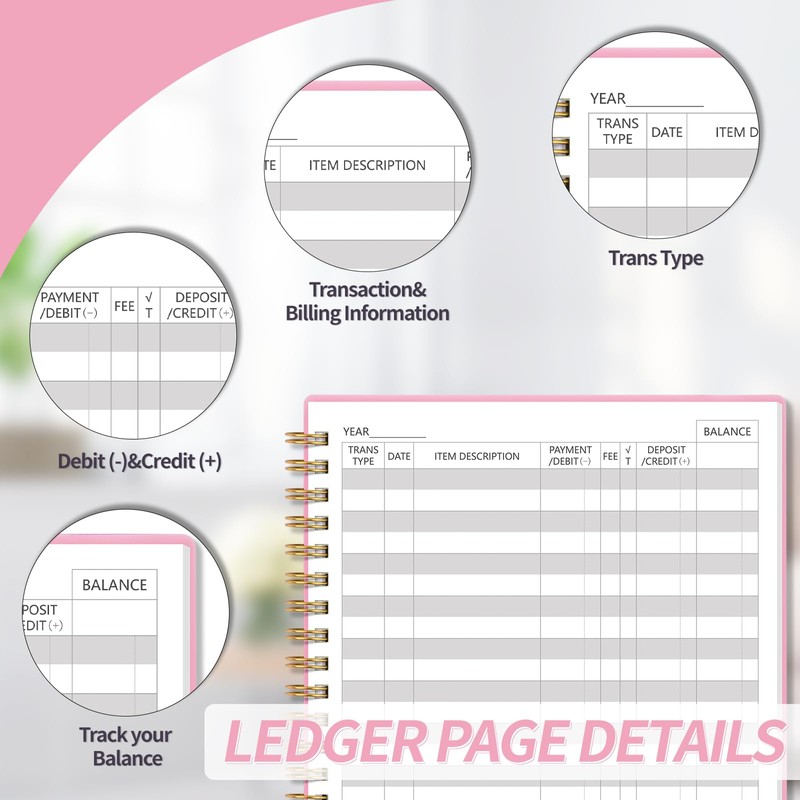 Accounting Ledger Book for Small Business Bookkeeping & Personal Use,