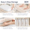 DIMJ Comforter Storage Bag - 100L Large Capacity Blanket Storage