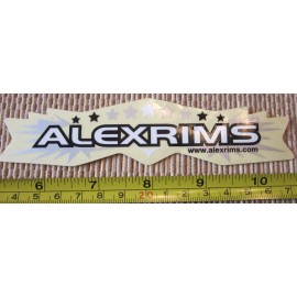 Bike Sticker 5" ALEX RIMS White/Black Road Tri Mountain Commute Race Bike Frame Sticker Decal