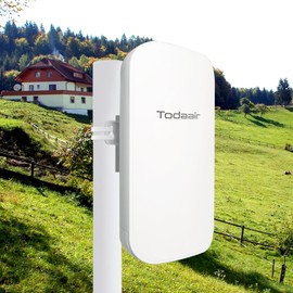 2025 Outdoor WiFi Extender，WiFi Booster | AI Watchdog | Repeater&AP Mode｜IP65 Weatherproof | Up to 1200Mbps Dual Band WiFi Extender