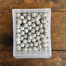 15mm Printed Silicone Beads - 10pc:_Butterfly