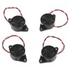 4PCS SFM-27-W Beep Tone Alarm Ringer, DC 3-24V 90dB Active