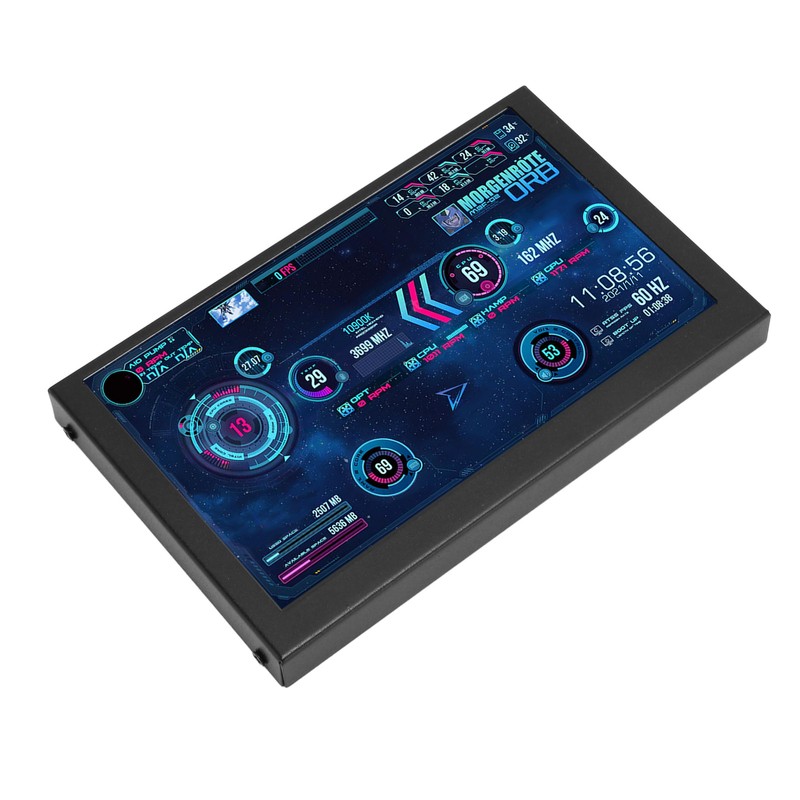 5 Inch Computer Temp Monitor HD Multimedia Interface PC Temperature