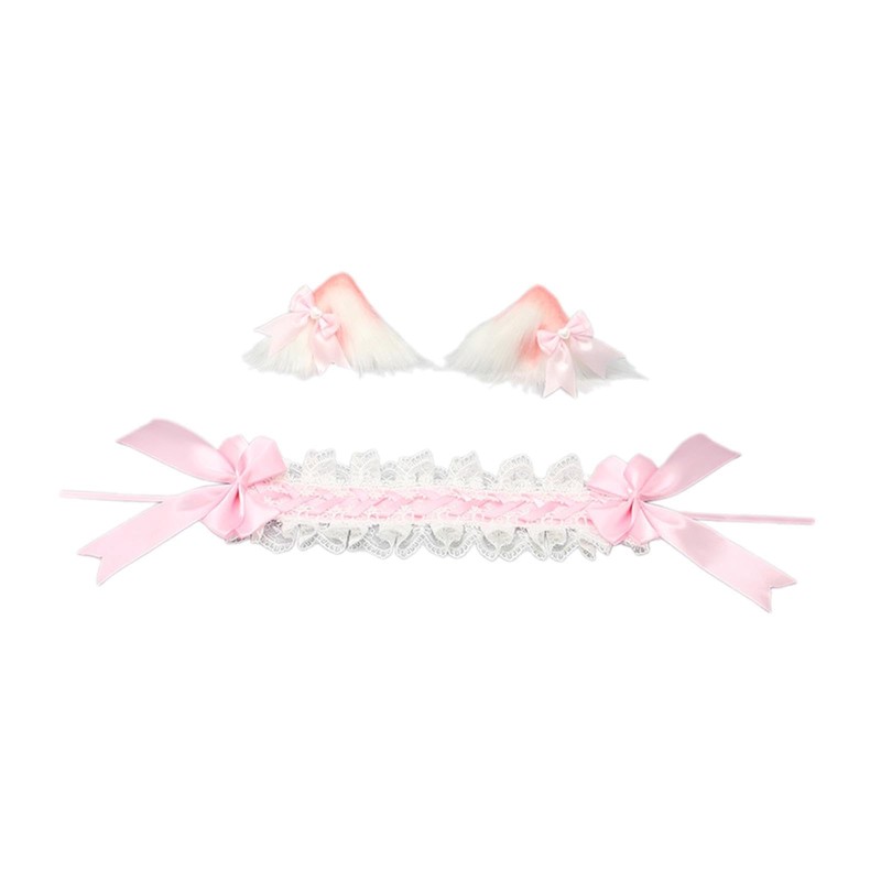 Perfeclan Lolita Hair Accessories Maid Cute Lace Headband for Party