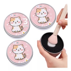 Universo en Linea Limpia Brocha En Seco Maquillaje Estuche Esponja Ecológico F