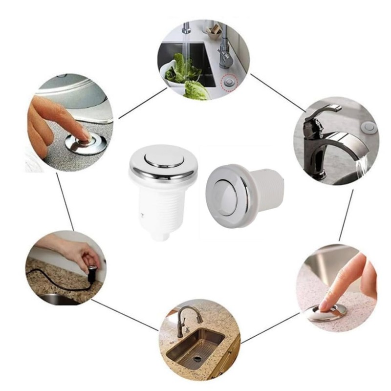 HIDOSNG 2PCS Air Pressure Bath Switch Tub Spa Massage Bath