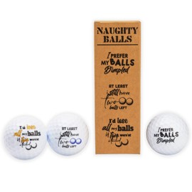 Buffalo BottleCraft Naughty Balls, Prank Golf Balls for Men, Funny Golf Gifts for Bachelor Party Favors