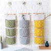 Ciieeo Hanging Storage Organizer Cotton Linen Wall Bag for Clothes
