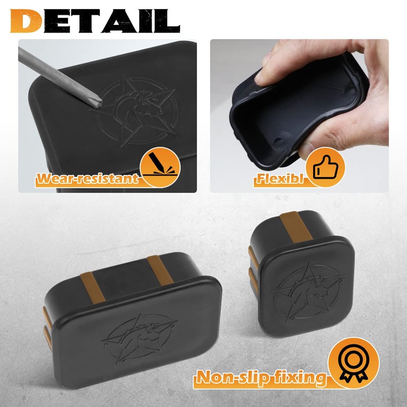 HIBRONGO Crash Bar End Caps Compatible with Ford Bronco Accessories