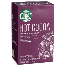 Starbucks Marshmallow Hot Cocoa Mix Packets, 8 - 1 Ounce Packets Per Box (Pack of 1 Box)