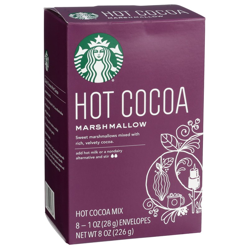 Starbucks Marshmallow Hot Cocoa Mix Packets, 8 - 1 Ounce